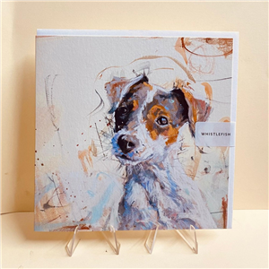 Whistlefish Greeting Card Jack Russell 16x16cm